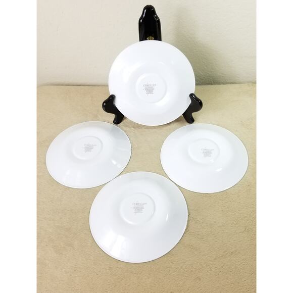 Corelle by Corning Spring Meadow Green Trim Saucer Plate 6" Made in USA Vintage - Picture 10 of 13